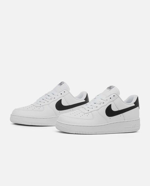 Кросівки Nike Air Force 1 White Black Logo 05824-Білий-44 фото