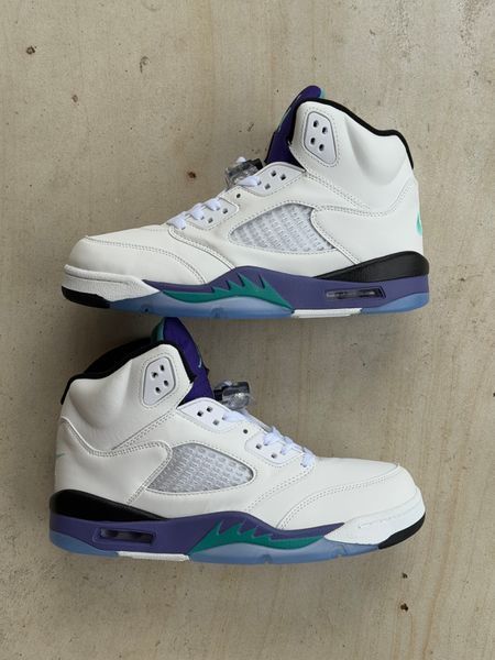 Кросівки Air Jordan 5 Retro &lsquo;GRAPE 22817-Білий-40 фото