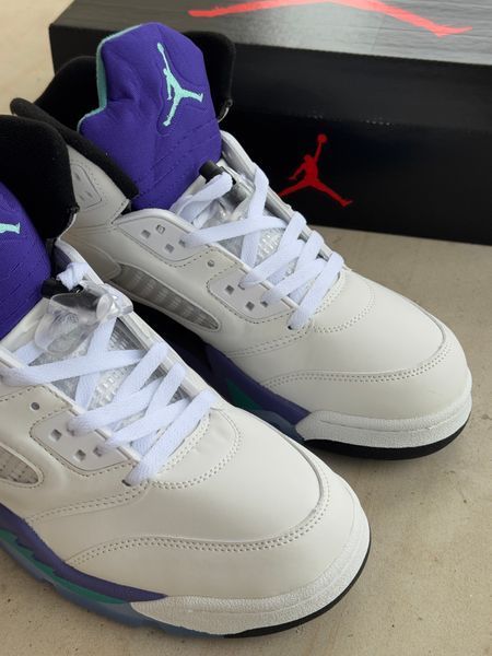 Кросівки Air Jordan 5 Retro &lsquo;GRAPE 22817-Білий-40 фото