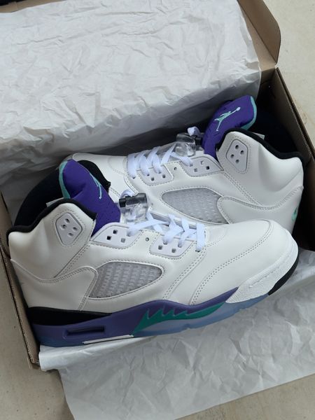 Кросівки Air Jordan 5 Retro &lsquo;GRAPE 22817-Білий-40 фото