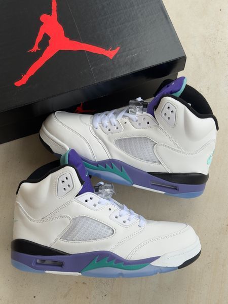 Кросівки Air Jordan 5 Retro &lsquo;GRAPE 22817-Білий-40 фото