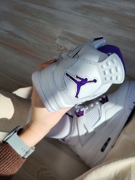 Кросівки Jordan 4 White Purple 06545-Білий-36 фото