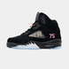 Кросівки Air Jordan 5 Black White 18408-Чорний-40 фото 1