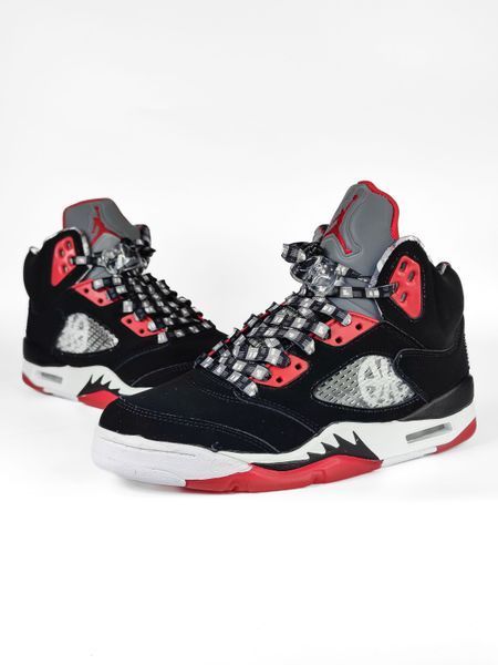 Кросівки Nike Air Jordan 5 Retro Quai 54 Red 18841-Чорний-36 фото