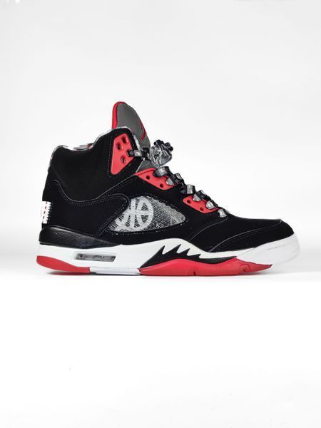 Кросівки Nike Air Jordan 5 Retro Quai 54 Red 18841-Чорний-36 фото