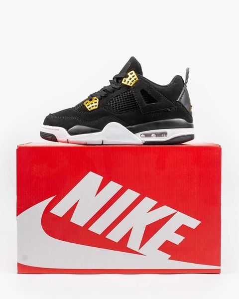 Кросівки Jordan Retro 4 Black 07824-Чорний-38 фото