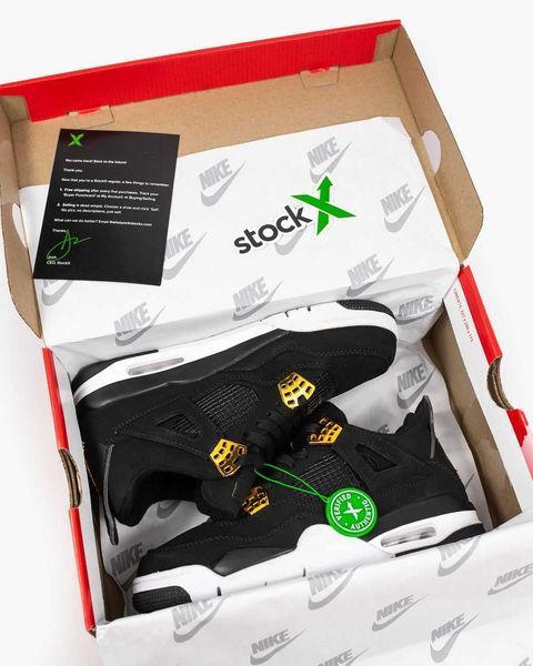 Кросівки Jordan Retro 4 Black 07824-Чорний-38 фото