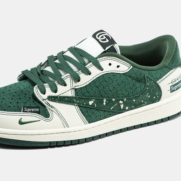 Кросівки Nike Air Jorgan 1 Low x Travis Scott x Gucci x Supreme 21650-Мультиколір-41 фото