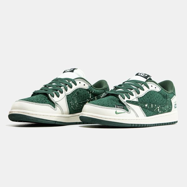 Кросівки Nike Air Jorgan 1 Low x Travis Scott x Gucci x Supreme 21650-Мультиколір-41 фото