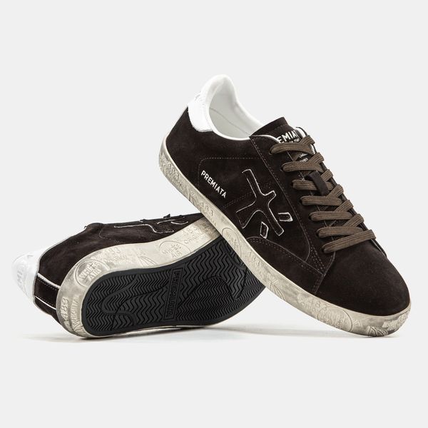 Кросівки Premiata Steven Brown White Premium 23531-Коричневий-40 фото