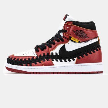 Кросівки Nike Air Jordan 1 Retro x Union L.A Red Black White 14812-Червоний-41 фото