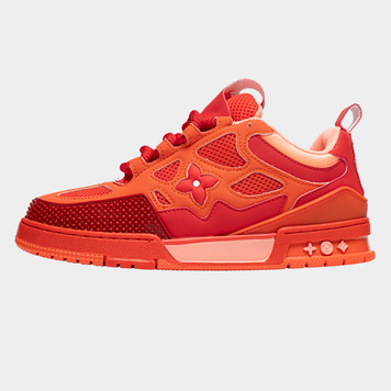 Кросівки Louis Vuitton Skate Sneaker Red Mix Orange Cowhide 19742-Червоний-41 фото