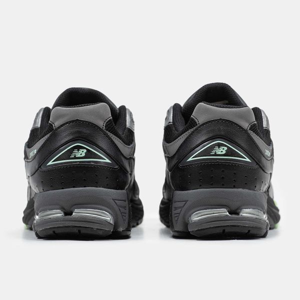 Кросівки New Balance 2002R Black Silver Green 09450-Чорний-36 фото