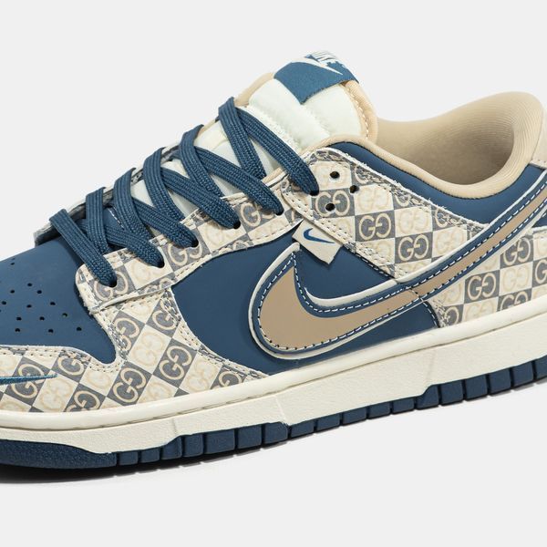 Кросівки Nike SB Dunk Low x Gucci Beige BLue 23709-Мультиколір-36 фото