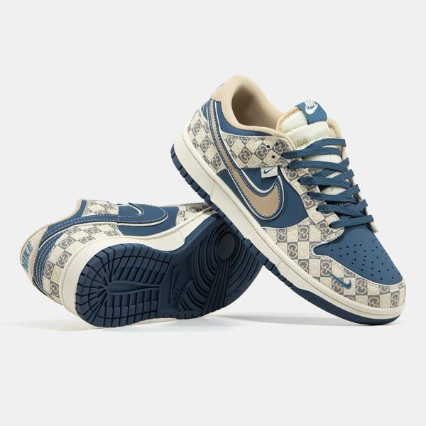 Кросівки Nike SB Dunk Low x Gucci Beige BLue 23709-Мультиколір-36 фото