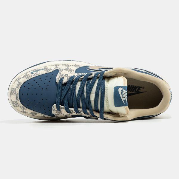 Кросівки Nike SB Dunk Low x Gucci Beige BLue 23709-Мультиколір-36 фото