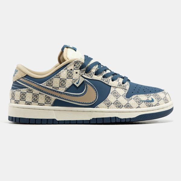 Кросівки Nike SB Dunk Low x Gucci Beige BLue 23709-Мультиколір-36 фото