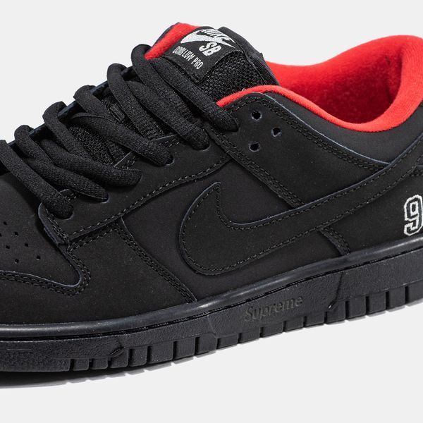 Кросівки Supreme x Nike SB Dunk Low Black 21617-Чорний-36 фото