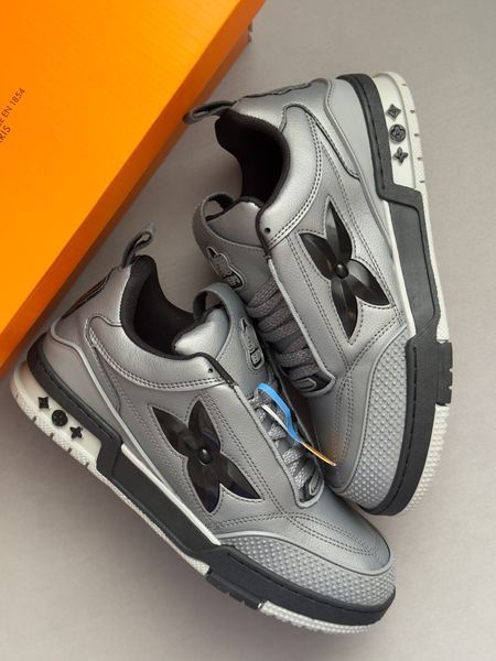 Кросівки Louis Vuitton Skate Sneaker Grey Black 24136-Сірий-41 фото