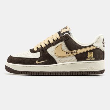 Кросівки Nike Air Force 1 x Undefeated Brown Beige 24173-Коричневий-41 фото