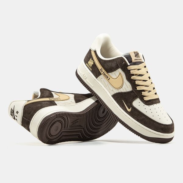 Кросівки Nike Air Force 1 x Undefeated Brown Beige 24173-Коричневий-41 фото
