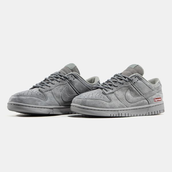 Кросівки NIke SB Dunk Low x Supreme Grey 22869-Сірий-37 фото