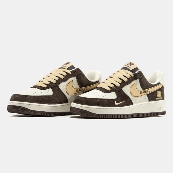 Кросівки Nike Air Force 1 x Undefeated Brown Beige 24173-Коричневий-41 фото