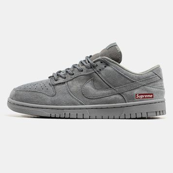Кросівки NIke SB Dunk Low x Supreme Grey 22869-Сірий-38 фото