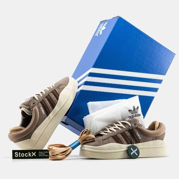 Кросівки Adidas Campus x Bad Bunny Brown Beige 13345-Коричневий-40 фото
