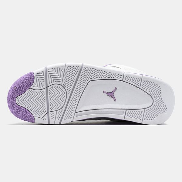 Кросівки Nike Air Jordan 4 White Purple 19607-Білий-36 фото