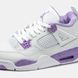 Кросівки Nike Air Jordan 4 White Purple 19607-Білий-36 фото 6
