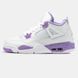 Кросівки Nike Air Jordan 4 White Purple 19607-Білий-36 фото 1