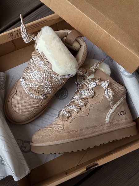 Уггі UGG Lowmel Sneaker High Beige 23094-Бежевий-36 фото