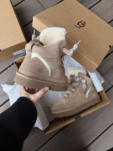 Уггі UGG Lowmel Sneaker High Beige 23094-Бежевий-36 фото