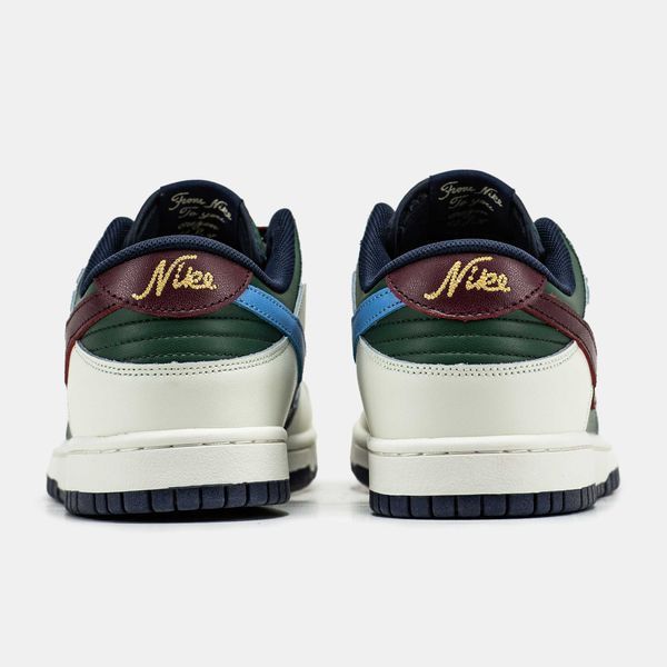 Кросівки Nike SB Dunk Low White Green Bordo 17518-Мультиколір-36 фото