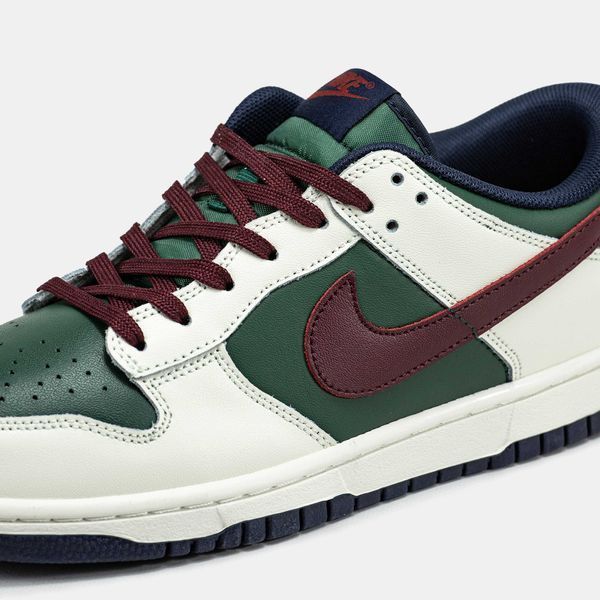 Кросівки Nike SB Dunk Low White Green Bordo 17518-Мультиколір-36 фото
