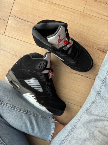 Кросівки Jordan 5 Black Blue 11146-Чорний-40 фото
