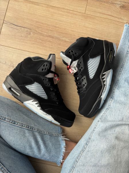 Кросівки Jordan 5 Black Blue 11146-Чорний-40 фото