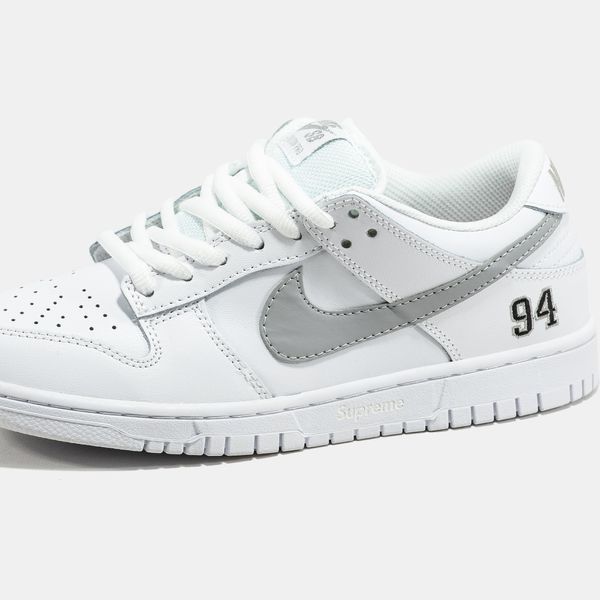 Кросівки Nike SB Dunk Low x Supreme White Grey 23767-Білий-36 фото