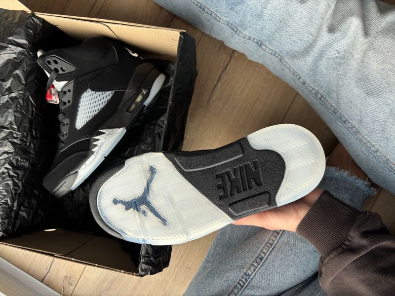 Кросівки Jordan 5 Black Blue 11146-Чорний-40 фото