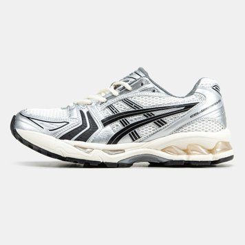 Кросівки Asics Gel-Kayano 14 White Silver Black 12185-Сріблястий-36 фото