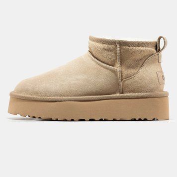 Уггі Ugg Classic Ultra Mini Platform Beige 13420-Бежевий-39 фото