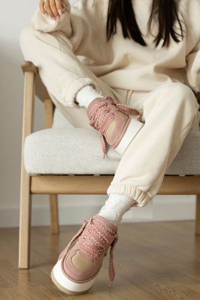 Уггі UGG Astromel Pink Beige Termo 23040-Рожевий-38 фото
