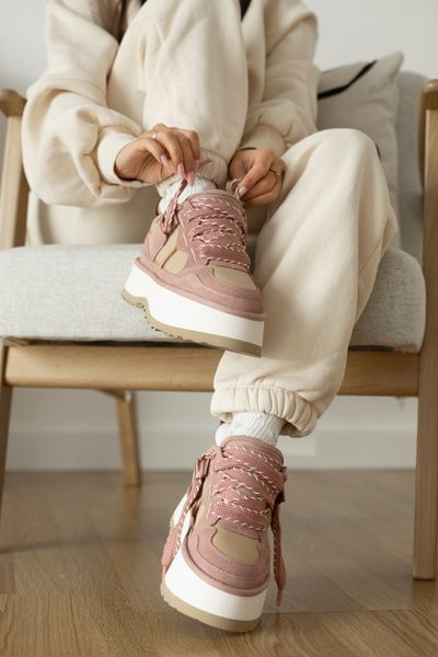 Уггі UGG Astromel Pink Beige Termo 23040-Рожевий-38 фото