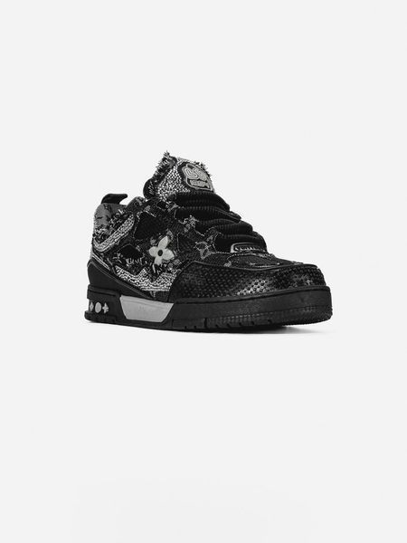 Кросівки Louis Vuitton Skate Black Grey 23679-Чорний-40 фото