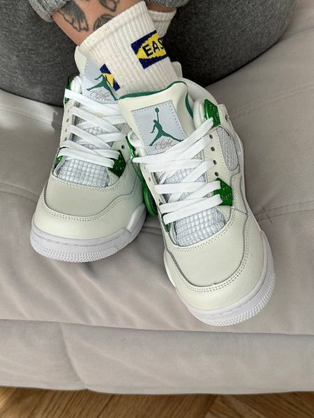 Кросівки Jordan 4 White Green 06987-Білий-36 фото