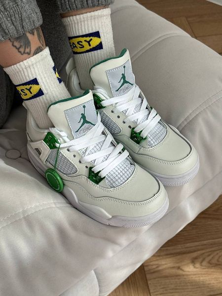 Кросівки Jordan 4 White Green 06987-Білий-36 фото