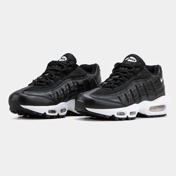 Кросівки Nike Air Max 95 Black White 17864-Чорний-36 фото