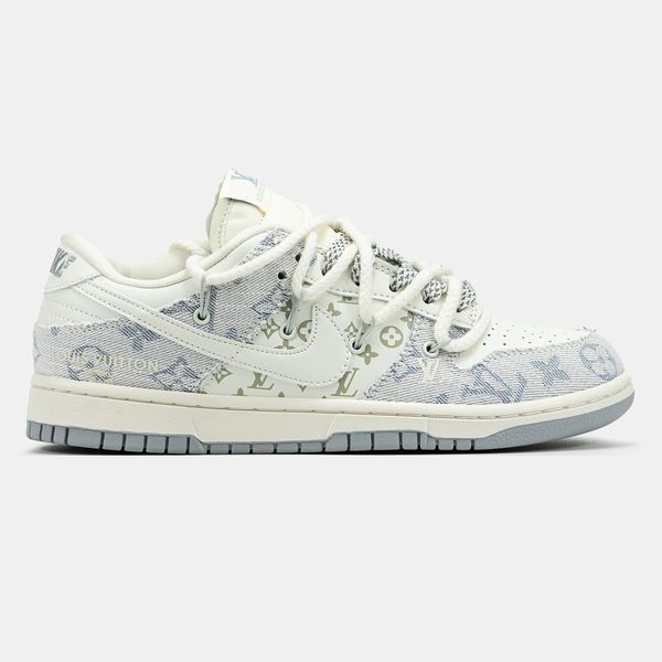 Кросівки Nike SB x Louis Vuitton White Grey 19470-Сірий-38 фото