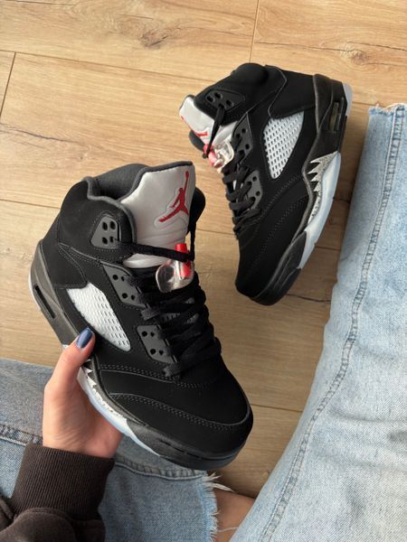 Кросівки Jordan 5 Black Blue 11146-Чорний-42 фото